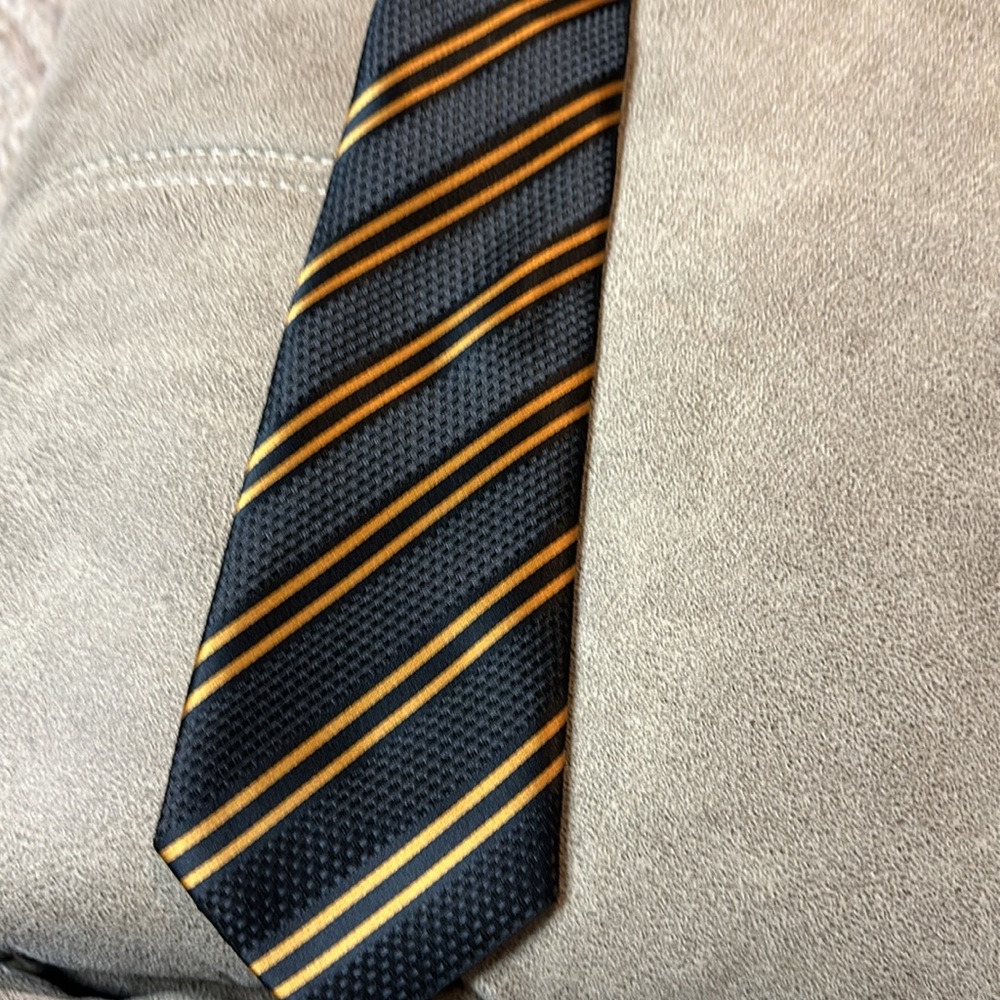 Tie, Matching Pocket Scarf, And Cuff Links - image 3